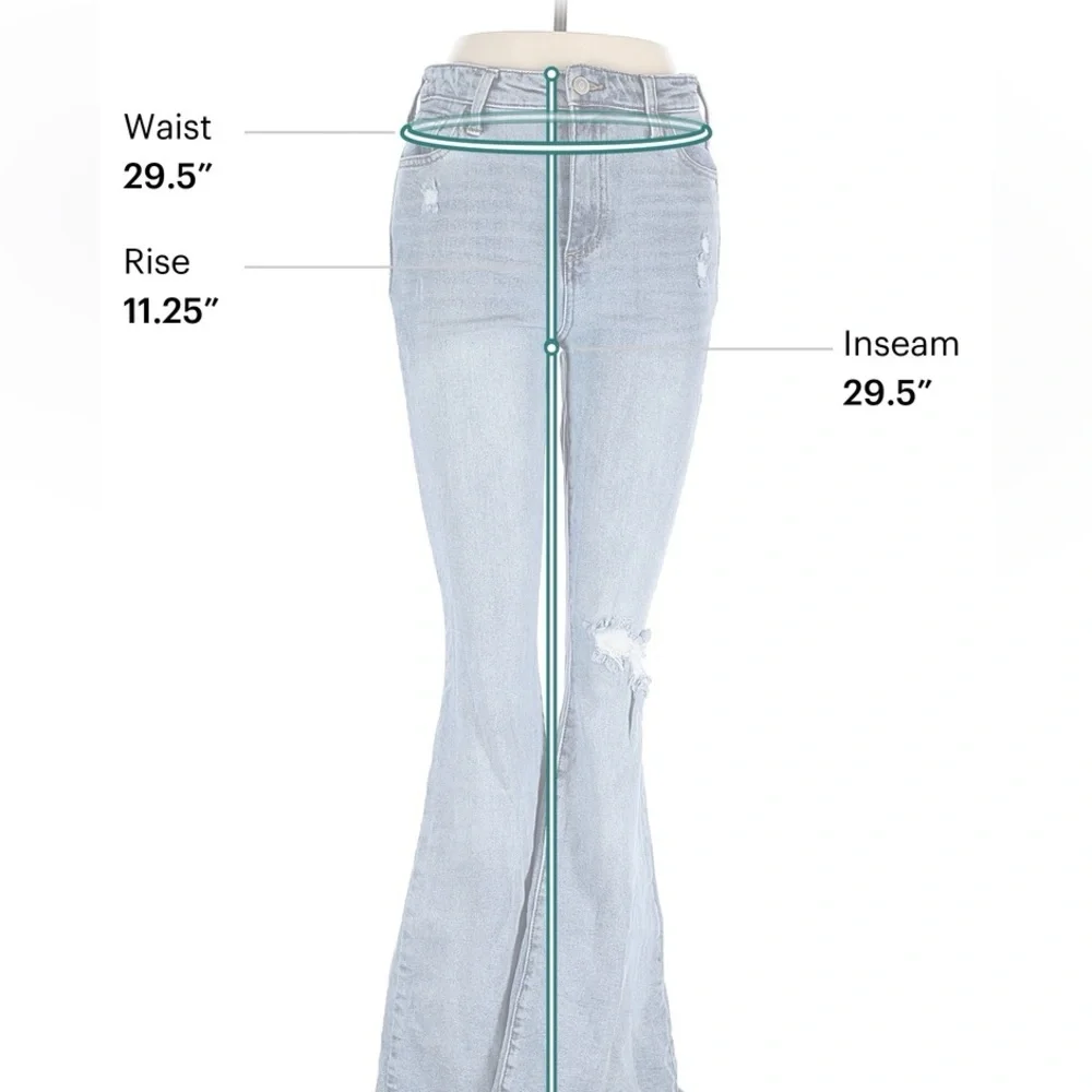 BCBGeneration High Rise Flare Jeans - Picture 4 of 7